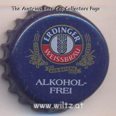 Beer cap Nr.5291: Weißbier Alkoholfrei produced by Erdinger Weissbräu/Erding