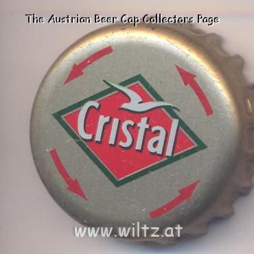 Beer cap Nr.5408: Cristal Pilsener produced by Unicer-Uniao Cervejeria/Leco Do Balio