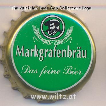Beer cap Nr.5424: Markgrafenbräu Pils produced by Getränkevertrieb Winkel/Karlsruhe