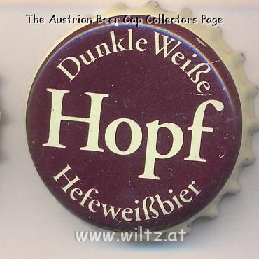 Beer cap Nr.5480: Dunkle Weiße produced by Weissbier Brauerei Hopf Hans KG/Miesbach