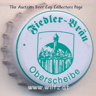 Beer cap Nr.5607: Fiedler Bockbier dunkles Starkbier produced by Fiedler Bräu/Oberscheibe