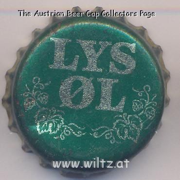 Beer cap Nr.5636: Lys Ol produced by E.C.Dahls Bryggeri A/S/Trondheim