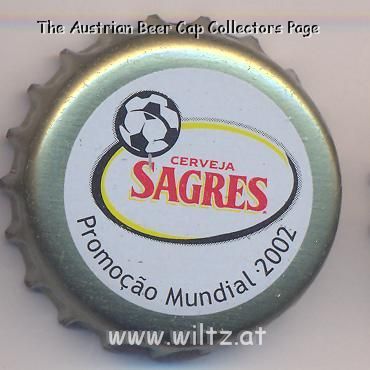 Beer cap Nr.5761: Sagres produced by Central De Cervejas S.A./Vialonga