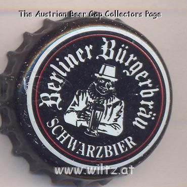 Beer cap Nr.5908: Schwarzbier produced by Berliner Bürgerbräu/Berlin