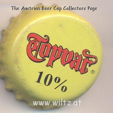 Beer cap Nr.5970: Topvar 10% produced by Topvar Pipovar a.s./Topolcany
