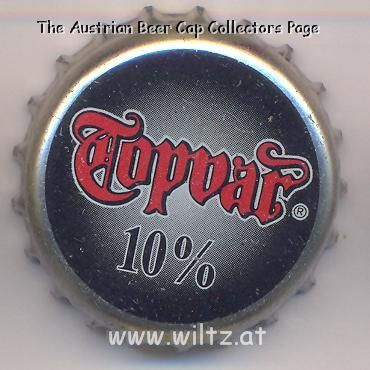 Beer cap Nr.5980: Topvar 10% produced by Topvar Pipovar a.s./Topolcany