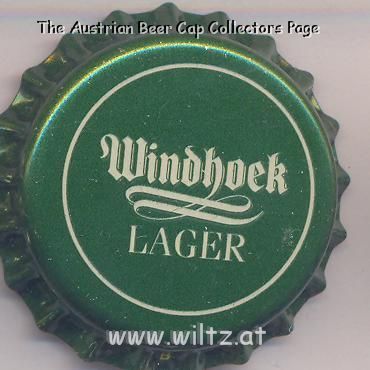 Beer cap Nr.6095: Windhoek Lager produced by Namibia Breweries Ltd/Windhoek
