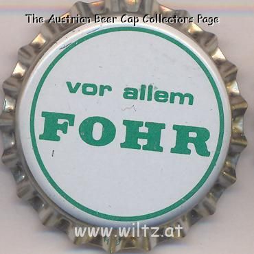 Beer cap Nr.6325: Fohr produced by Brauerei Gebr. Fohr oHG/Ransbach-Baumbach