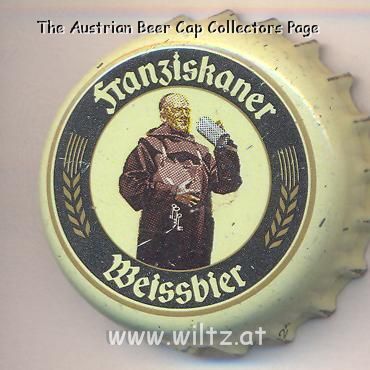 Beer cap Nr.6525: Franziskaner Weissbier Dunkel produced by Spaten-Franziskaner-Bräu/München