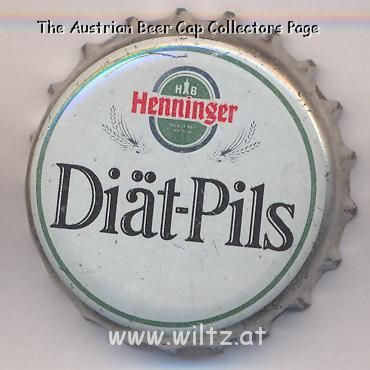 Beer cap Nr.6555: Diät Pils produced by Henninger/Frankfurt