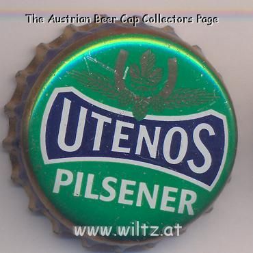 Beer cap Nr.7088: Utenos Pilsener produced by Utenos Alus/Utena