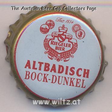 Beer cap Nr.7143: Altbadisch Bock dunkel produced by Riegeler/Riegel