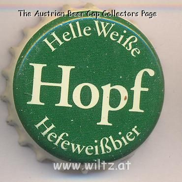 Beer cap Nr.7148: Helle Weiße Hefeweißbier produced by Weissbier Brauerei Hopf Hans KG/Miesbach