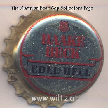Beer cap Nr.7158: Haake Beck Edel Hell produced by Haake-Beck Brauerei AG/Bremen
