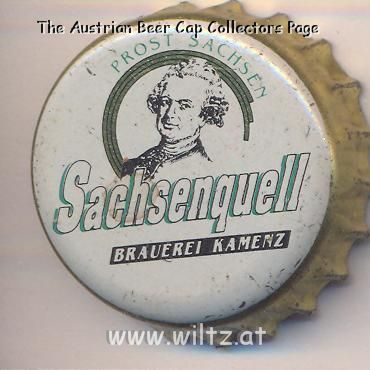 Beer cap Nr.7199: Sachsenquell produced by Brauerei Kamenz/Kamenz