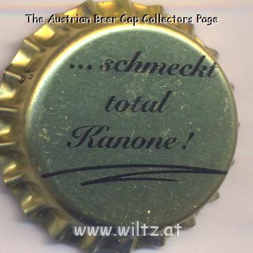 Beer cap Nr.7237: ...schmeckt total Kanone! produced by Brauerei Kanone Löhr GmbH & Co KG/Schnaittach