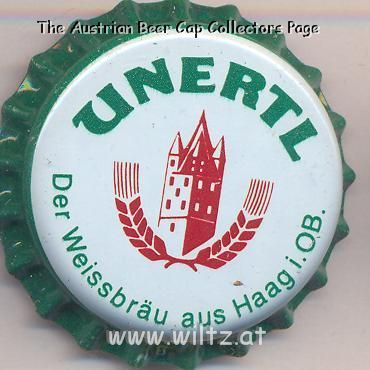 Beer cap Nr.7302: Unertl Leichte Weisse produced by Unertl Weissbier GmbH/Haag/Obb.