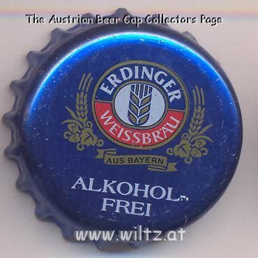 Beer cap Nr.7322: Weißbier Alkoholfrei produced by Erdinger Weissbräu/Erding