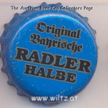 Beer cap Nr.7371: Original Bayrische Radlerhalbe produced by Brauerei Jahn Christoph Erben/Ludwigstadt