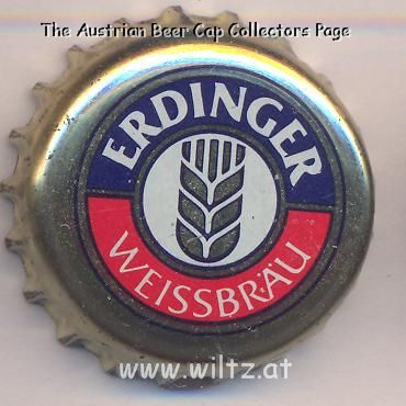 Beer cap Nr.7394: Weißbier Kristallklar produced by Erdinger Weissbräu/Erding