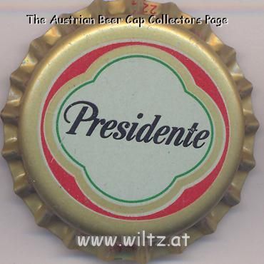 Beer cap Nr.7446: Presidente produced by Cerveceria Nacional/C. Por A Santo Domingo