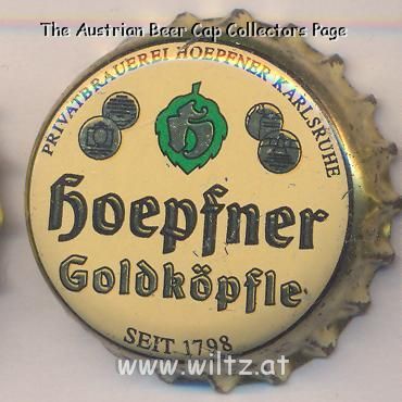 Beer cap Nr.7635: Goldköpfle produced by Privatbrauerei Hoepfner/Karlsruhe