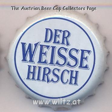 Beer cap Nr.8002: Der Weisse Hirsch produced by Hirschbräu Honer/Wurmlingen