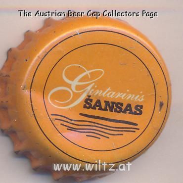 Beer cap Nr.8054: Svyturys Gintarinis sansas produced by Svyturys/Klaipeda