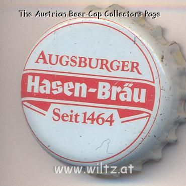Beer cap Nr.8084: Hasenbräu produced by Hasenbräu/Augsburg