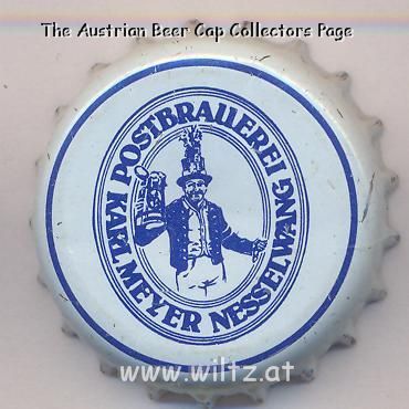 Beer cap Nr.8086: Allgäuer Landbier produced by Postbrauei Karl Meyer/Nesselwang
