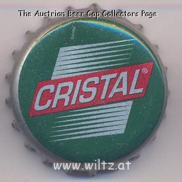 Beer cap Nr.8141: Cristal produced by Cerveceria Bucanero S.A./Holguin