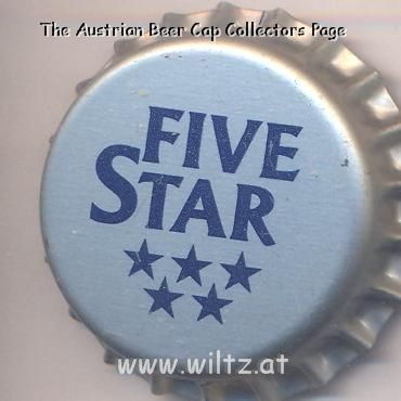 Beer cap Nr.8448: Five Star produced by Hürlimann/Zürich