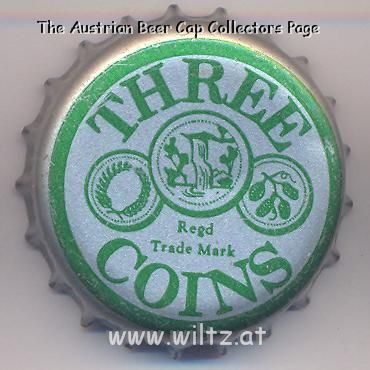 Beer cap Nr.8645: Three Coins produced by Three Coins/Colombo