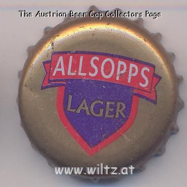 Beer cap Nr.8710: Allsopps Lager produced by Kenya Breweries Ltd./Nairobi