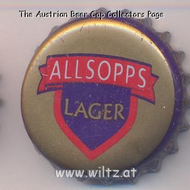 Beer cap Nr.8711: Allsopps Lager produced by Kenya Breweries Ltd./Nairobi