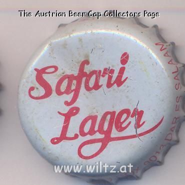 Beer cap Nr.8727: Safari Lager produced by Tanzania Breweries LTD/Dar es Salaam