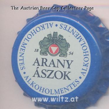 Beer cap Nr.8754: Arany Aszok Alkoholmentes produced by Köbanyai Sörgyarak/Budapest