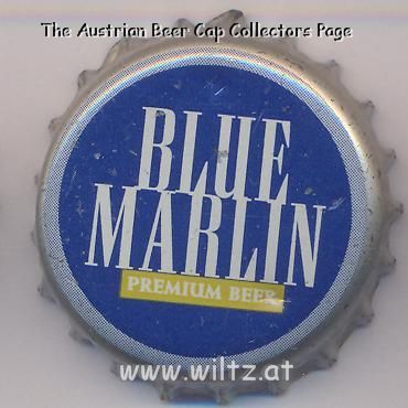 Beer cap Nr.8780: Blue Marlin Premium Beer produced by Mauritius Breweries Ltd/Phoenix