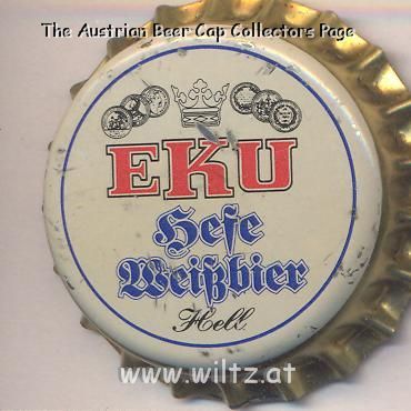 Beer cap Nr.8913: EKU Hefeweißbier produced by Erste Kulmbacher Actienbrauerei AG/Kulmbach