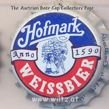 Beer cap Nr.8919: Hofmark Weissbier produced by Hofmark Brauerei/Cham-Loifling