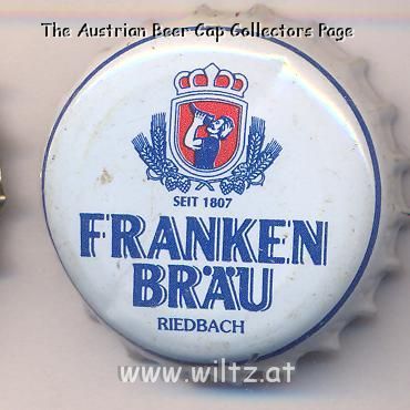 Beer cap Nr.9023: Weissbier produced by Franken Bräu/Riedbach