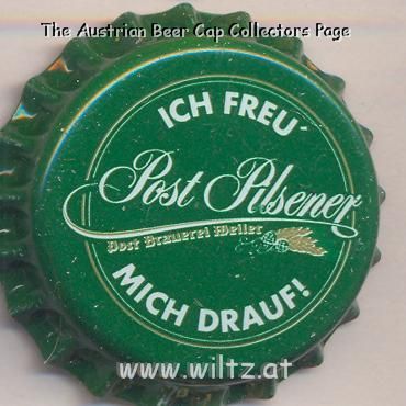 Beer cap Nr.9278: Post Pilsener produced by Post Brauerei/Weiler