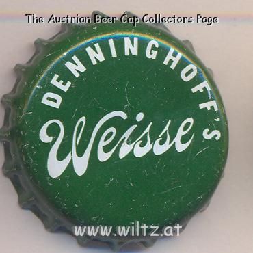 Beer cap Nr.9312: Denninghoff's Weisse produced by Giessener Brauhaus und Spiritusfab A&W Denninghoff/Giessen