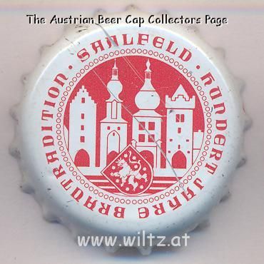 Beer cap Nr.9388: Saalfelder Pilsner produced by Bürgerliches Brauhaus Saalfeld/Saalfeld
