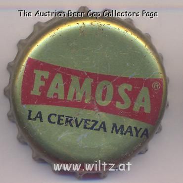 Beer cap Nr.9529: Famosa produced by Cerveceria Centro Americana/El Zapote