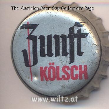 Beer cap Nr.9533: Zunft Kölsch produced by Erzquell Brauerei Bielstein Haas & Co. KG/Wiehl