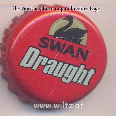 Beer cap Nr.9825: Swan Draught produced by SWAN/Canning Vale