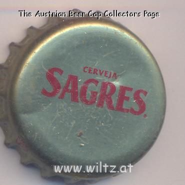 Beer cap Nr.9886: Sagres produced by Central De Cervejas S.A./Vialonga