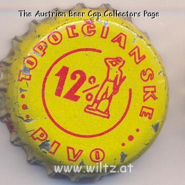 Beer cap Nr.9892: Topolcianske Pivo 12% produced by Topvar Pipovar a.s./Topolcany