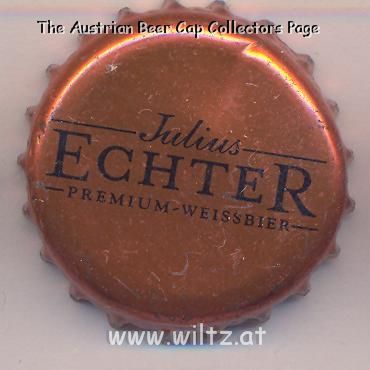 Beer cap Nr.9919: Julius Echter Premium Weissbier produced by Würzburger Hofbräu/Würzburg